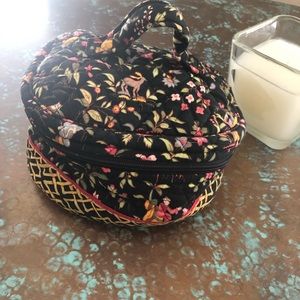 Vera Bradley Round Makeup Bag “Retired Ming”